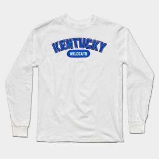 Faux Embroidered Kentucky Long Sleeve T-Shirt